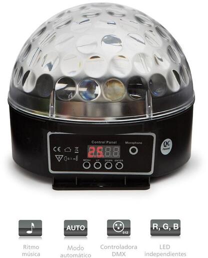 X-LIGHT LED Magic CrystalBall 6x 3W RGBWAUV efekt 20cm