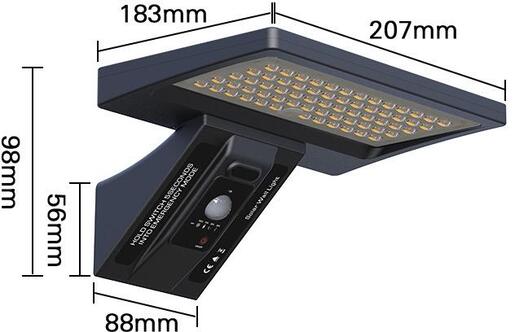 X-LIGHT Solarna LED lampa 5W sa senzorom i daljinskim