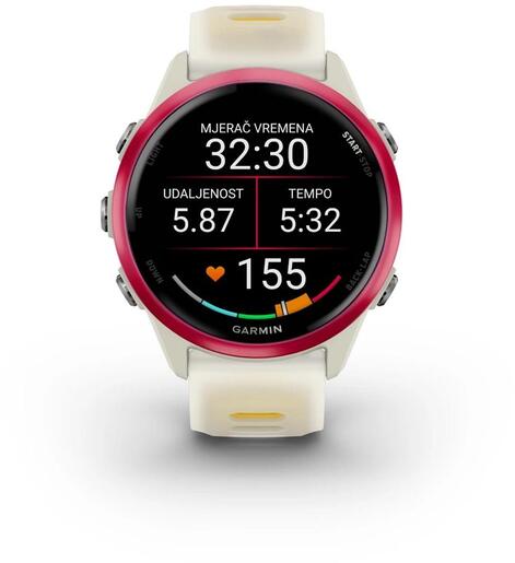 Garmin Forerunner 570 , 42 mm, Bone/Raspberry/Mango, 010-02970-02, pametni sat
