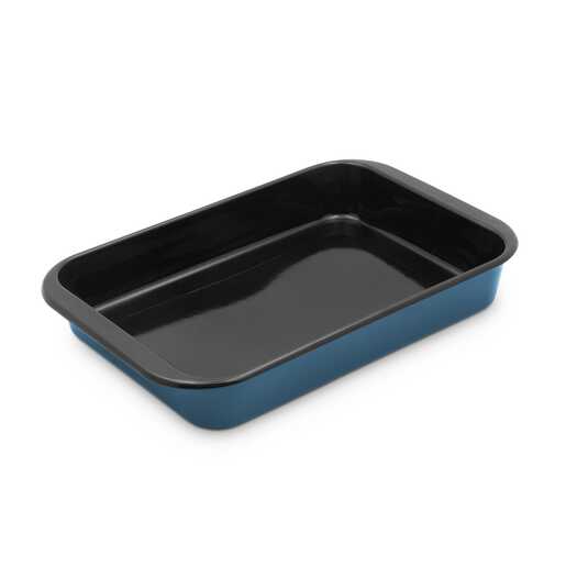 Mehrzer pekač pravokutni 41x26cm, Emaille Superiore, plava