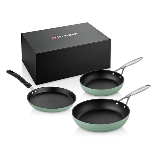 Mehrzer set tava, Signature, zelene, 3 kom