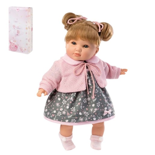 Lutka Berbesa Sandra, rozo-siva haljinica