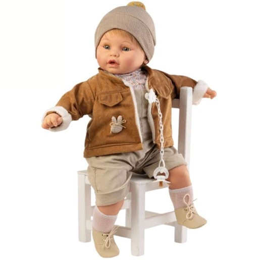 Lutka Berbesa Baby Dulzona, smeđa jakna