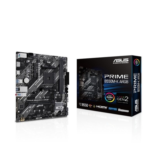 Matična ploča Asus PRIME B550M-K ARGB, AM4, AMD B550, mATX
