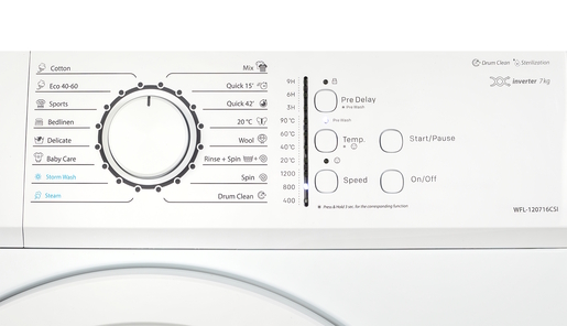 VIVAX HOME perilica rublja WFL-120716CSI