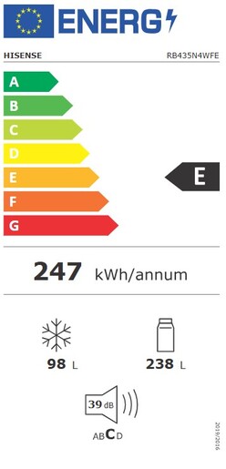 Hisense hladnjak RB435N4WFE