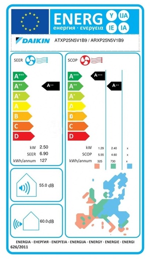 Daikin klima uređaj Comfora Siesta ATXP25N9/ARXP25N9 2,5 kW