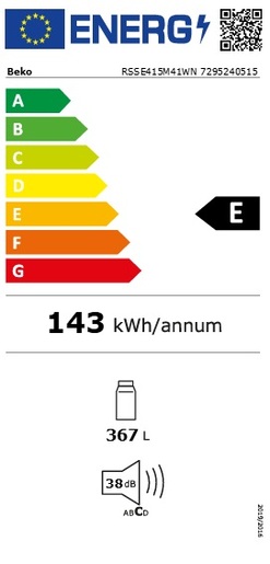 Beko hladnjak RSSE415M41WN