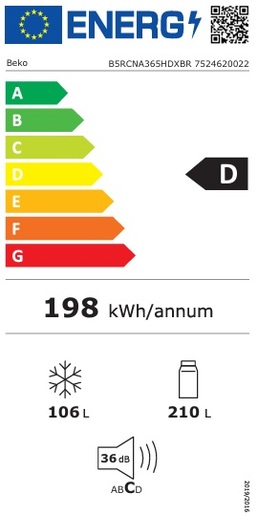 Beko hladnjak B5RCNA365HDXBR