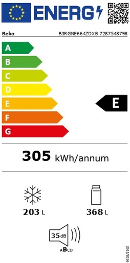 Beko hladnjak B3RGNE664ZDXB