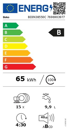Beko perilica posuđa BDIN38550C