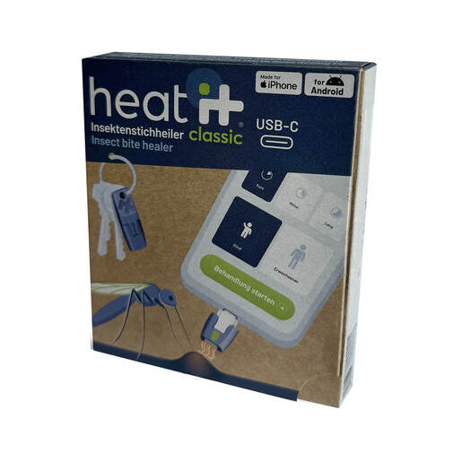 Heat it classic uređaj za ublažavanje simptoma ugriza za iPhone 15 i Android telefone