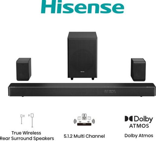 Hisense Soundbar AX5125H 500W I 5.1.2 ch