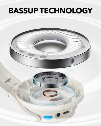 ANKER Soundcore slušalice Q11i, naglavne Bluetooth, bijele