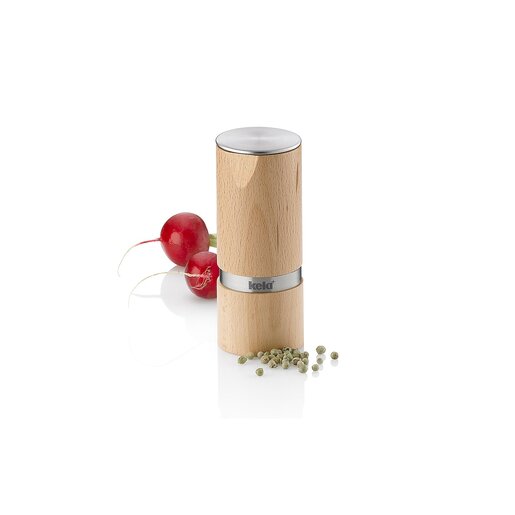 Kela mlinac za sol i papar KAURI, 13x5,5cm bukva svjetlosmeđa