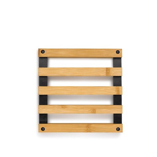 Kela podmetač za lonac KIRIL, 20x20x3cm bambus crna