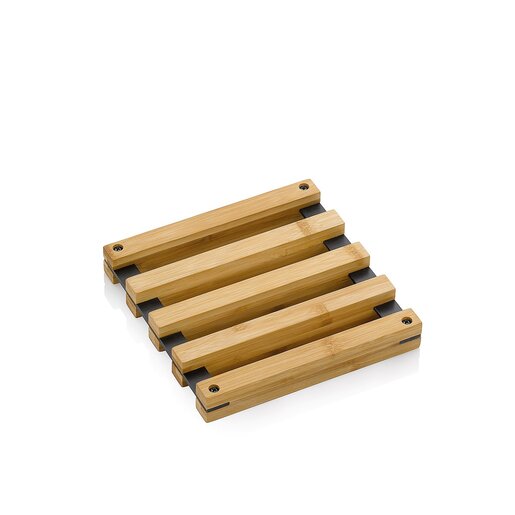 Kela podmetač za lonac KIRIL, 20x20x3cm bambus crna