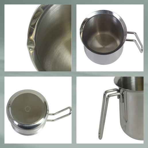 Kela lončić za mlijeko HERTA, 0,7l nehrđajući čelik 18/10 cmat srebrna