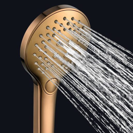 Inter Ceramic tuš ručica, 3 funkcije 12cm ABS rose gold