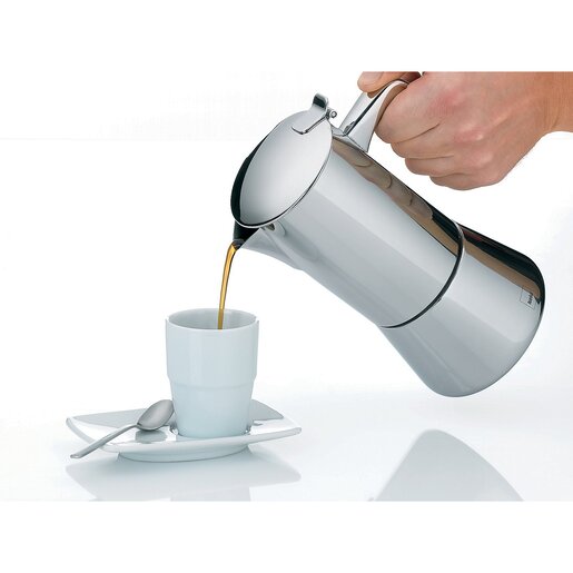 Kela kafetijera LATINA, 200ml nehrđajući čelik 18/10 srebrna