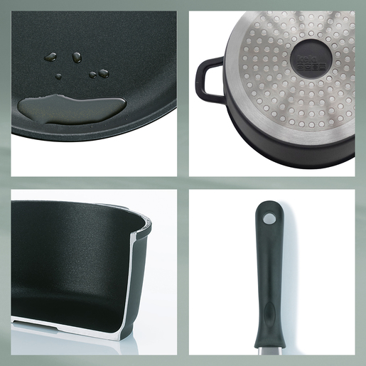 Kela tava KERROS, 5x28cm lijevani aluminij crna