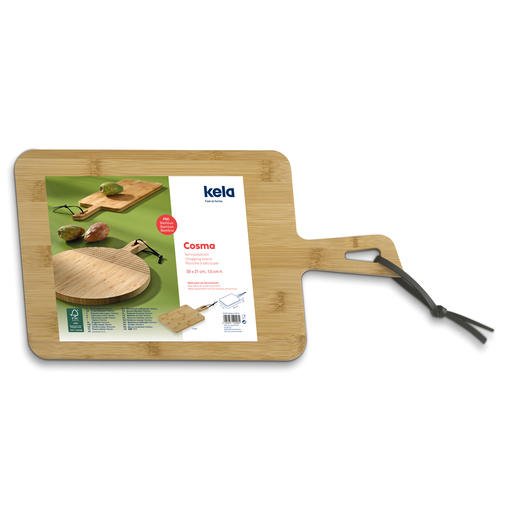 Kela daska za rezanje Cosma, 39x21x1,5cm bambus svjetlosmeđa