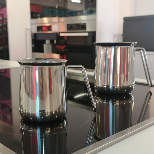 Kela lončić za mlijeko HERTA, 0,35l nehrđajući čelik 18/10 cmat srebrna