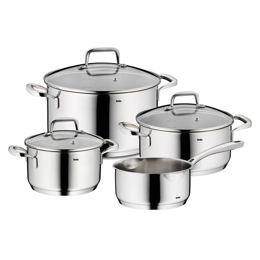 Kela set poduđa FLAVORIA, cm nehrđajući čelik 18/10 srebrna 7/1