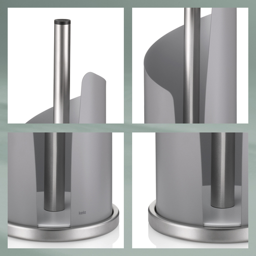 Kela držač role papira STELLA 32X15 cm, metal, sivi