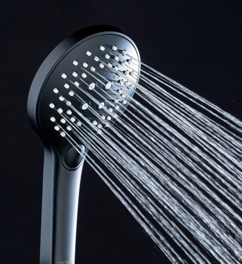 Inter Ceramic tuš ručica, 3 funkcije 12cm ABS crna