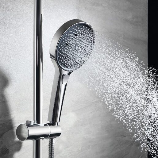 Inter Ceramic tuš ručica, 3 funkcije 12cm ABS krom/crna