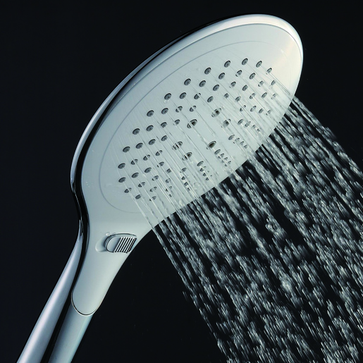 Inter Ceramic tuš ručica, 3 funkcije 15cm ABS krom/bijela