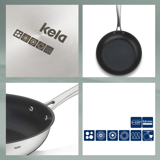 Kela tava FLAVORIA, 6X28CM nehrđajući čelik 18/10 srebrna