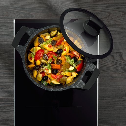 Kela lonac s poklocem STELLA NOVA, 2,2l lijevani aluminij crna