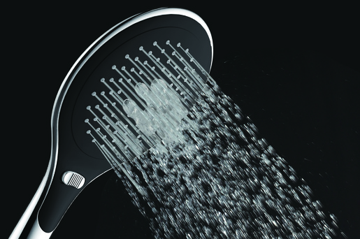 Inter Ceramic tuš ručica, 3 funkcije 15cm ABS krom/crna