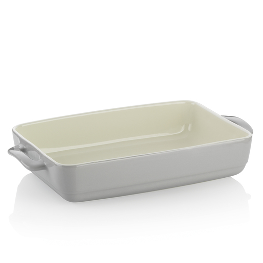 Kela pravokutni pekač MALIN, 37,5x22x7cm keramika svjetlosiva