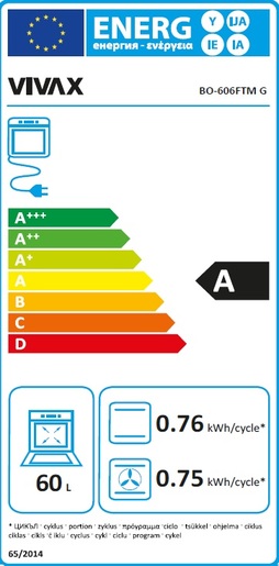 VIVAX HOME pećnica BO-606FTM G