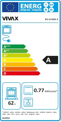 VIVAX HOME pećnica BO-624MS X