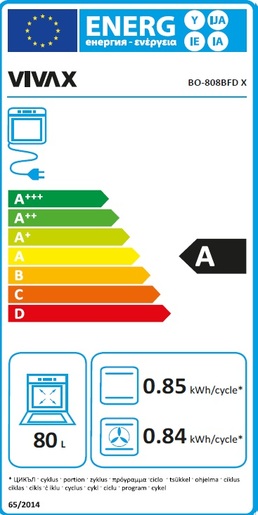 VIVAX HOME pećnica BO-808BFD X