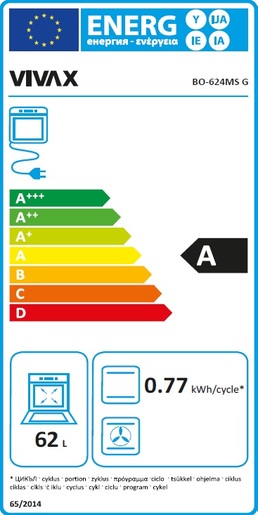 VIVAX HOME pećnica BO-624MS G