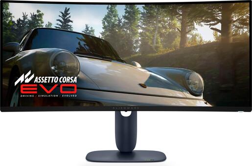 Dell 34" Alienware Gaming Monitor AW3425DW, OLED WQHD, 240Hz, 1ms, AMD FreeSync, 2x HDMI, DisplayPort, USB, USB-C, Zakrivljen
