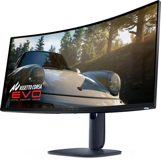 Dell 34" Alienware Gaming Monitor AW3425DW, OLED WQHD, 240Hz, 1ms, AMD FreeSync, 2x HDMI, DisplayPort, USB, USB-C, Zakrivljen