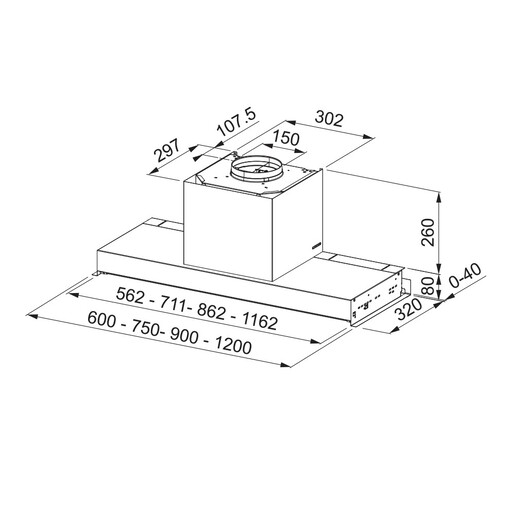Faber napa In-Nova Zero Drip Plus X A60