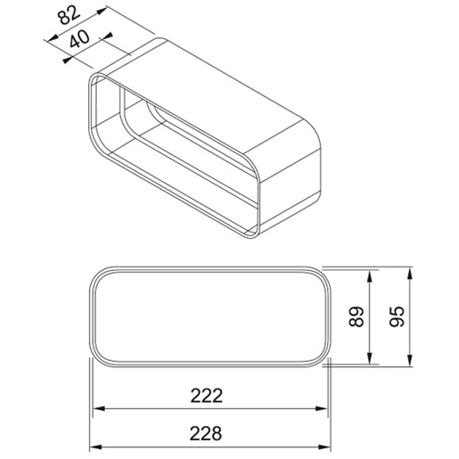 Faber Spojnica za pravokutnu cijev