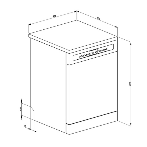 Smeg perilica posuđa LVS344BQX