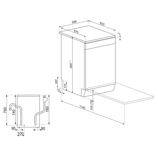 Smeg perilica posuđa LVS262EB