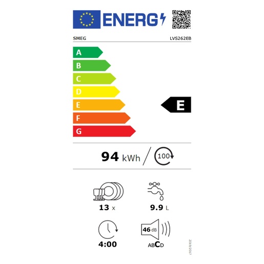Smeg perilica posuđa LVS262EB