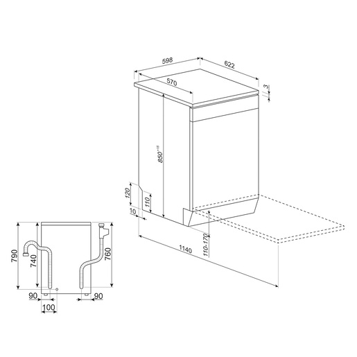 Smeg perilica posuđa LVS262DSX