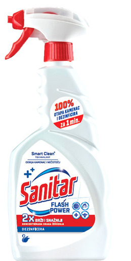 Sanitar Flash Power Plus sredstvo za čišćenje i otapanje kamenca, 650 ml