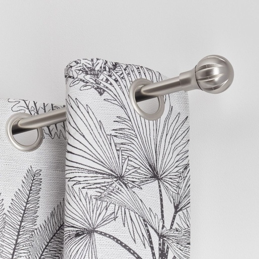 LUANCE set karniša, razvlačni, promjer 19 mm, 120-210 cm touch of zen, srebrna